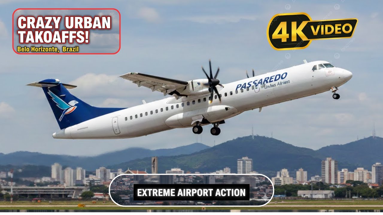 Extreme Close-Up: Airplane Takeoffs & Landings at Pampulha Airport! ✈️