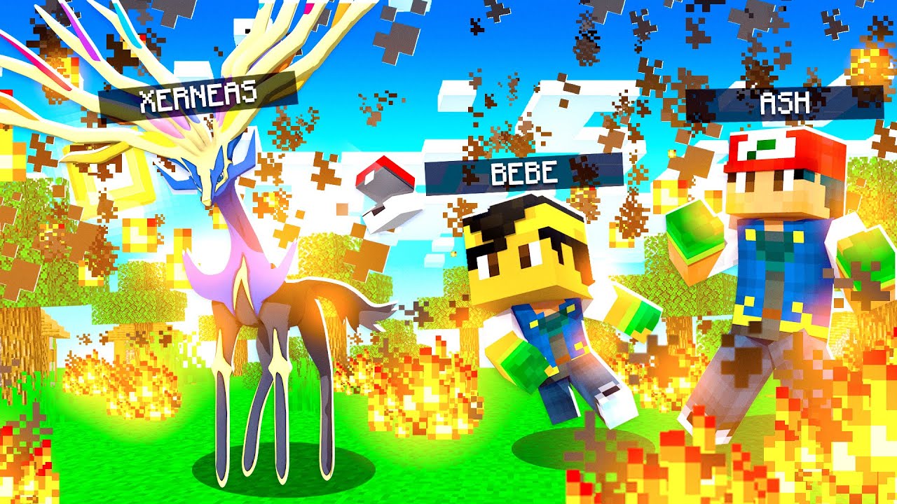 Who's Your Family? O FILHO DO ASH KETCHUM CAPTUROU UM XERNEAS no Minecraft! *Pokémon*