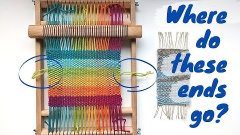 Weaving mini-tutorial 6: TUCKING IN ENDS