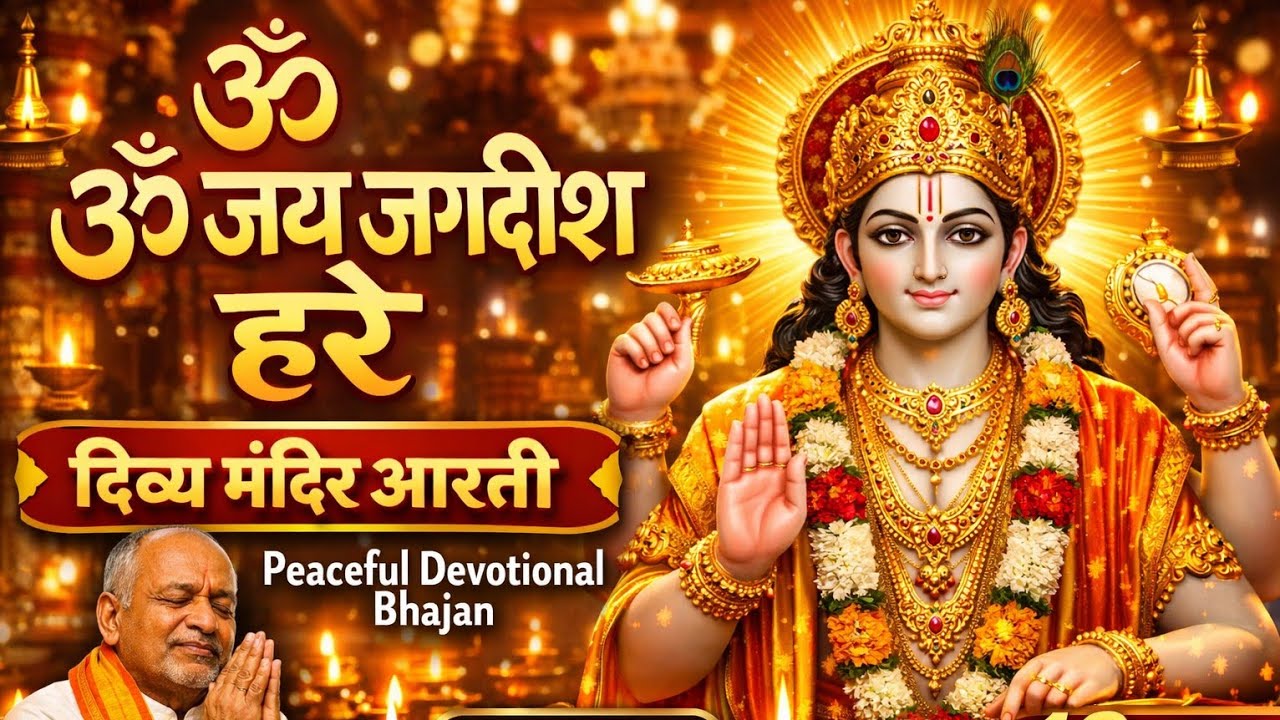 ॐ जय जगदीश हरे – दिव्य मंदिर आरती | Peaceful Devotional Bhajan | 4:30 Minute Bhakti Song 2026