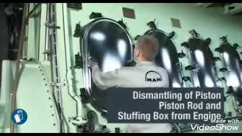 Marine 2stroke main engine piston removal procedure- MAN PRIME