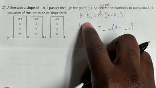 Algebra 1 EOC   2024 Q21