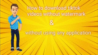 | How to download tiktok videos without watermark & without using any application | screenshot 3