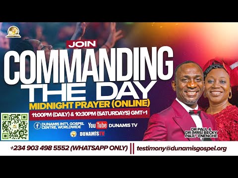 MID-NIGHT PRAYER COMMANDING THE DAY. 26-10-2024