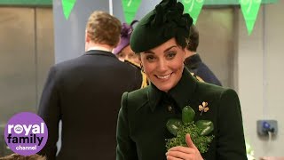 Duke and Duchess of Cambridge drink Guinness with Irish Guard for St Patrick’s day