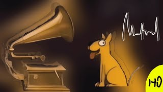 Plim Plins Animados Cão Amarelo Tocando Disco Miguel Paiva 1996