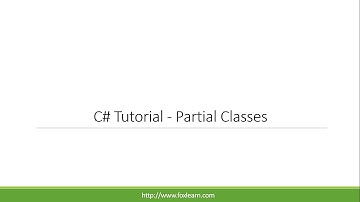 C# Tutorial - Partial Classes