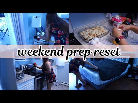 Weekend Prep Reset - Cleaning, Grocery Haul & Easy Meal Prep