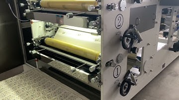 Roll to roll flexographic printing machine 2 colors small business