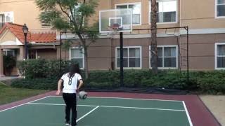 Corona, Calif  basketball net shot