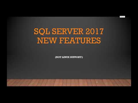 SQL Server 2017