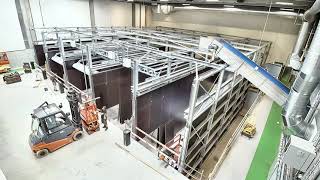 Timelapse Bollegraaf Sorting Installation at Dansk Retur System