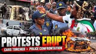 PROTESTS ERUPT | Cars Torched as Police Confrontation Turns Tense