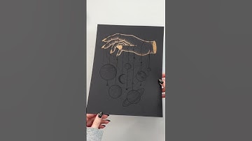 #art #short Replying to @racheldoesgardening laser toner + heat reactive foil! Y