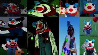 Original Piggy Clowny Jumpscare Vs Ghost Vs P:TROI Vs Bot Vs Chapters Concept (OLD, NEW) Vs No Hands