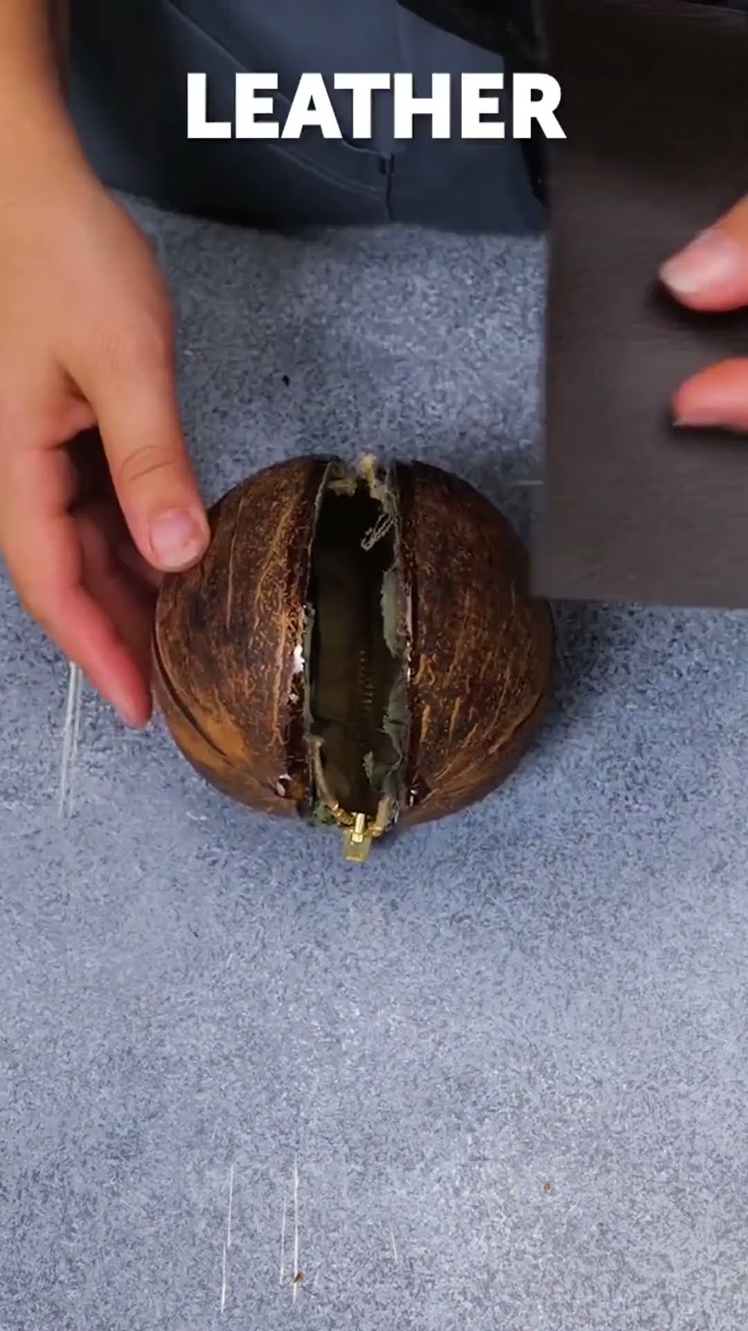 DIY stylish coconut bag!