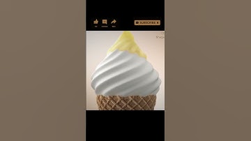 Ice Cream & Cream in Realflow 3dsMax | Vray | After Effects #vfx #cg  #icecream #cream #cgshorts