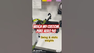Weigh my custom Aero 98 rackets! #tennis #tennisracket #tennisfans #babolat