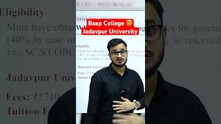 Baap College 🔥 Jadavpur University   #ompandey #pw #shorts