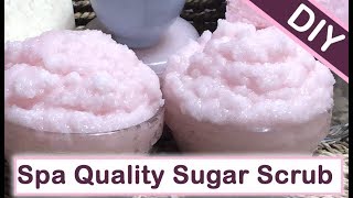 DIY Sugar Scrub for Body & Face ~ Spa Quality Exfoliating Coconut Body Scrub