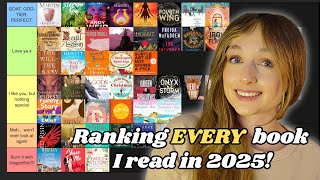 Ranking EVERY Book I Read in 2025! (50+ books)