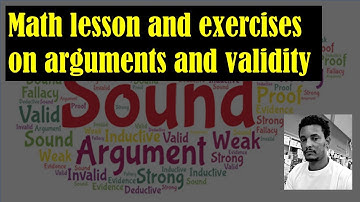 Arguments and validity math lesson and exercises