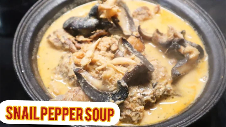 Delta Egusi pepper soup with Dryfish  and Snail | How to cook Delta egusi pepper soup