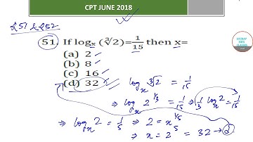 #CA-CPT EXAM #JUNE 2018 QUANTITATIVE PROBLEMS WITH SOLUTIONS #DISSCUSION #ANALYSIS #9836793076