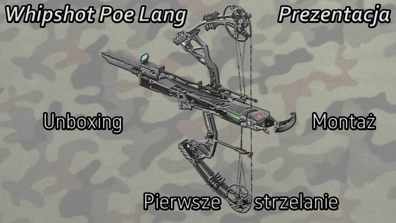 🎯 Whipshot Poe Lang – unboxing, składanie i pierwsze strzały! | Lekki łuk bloczkowy w akcji!
