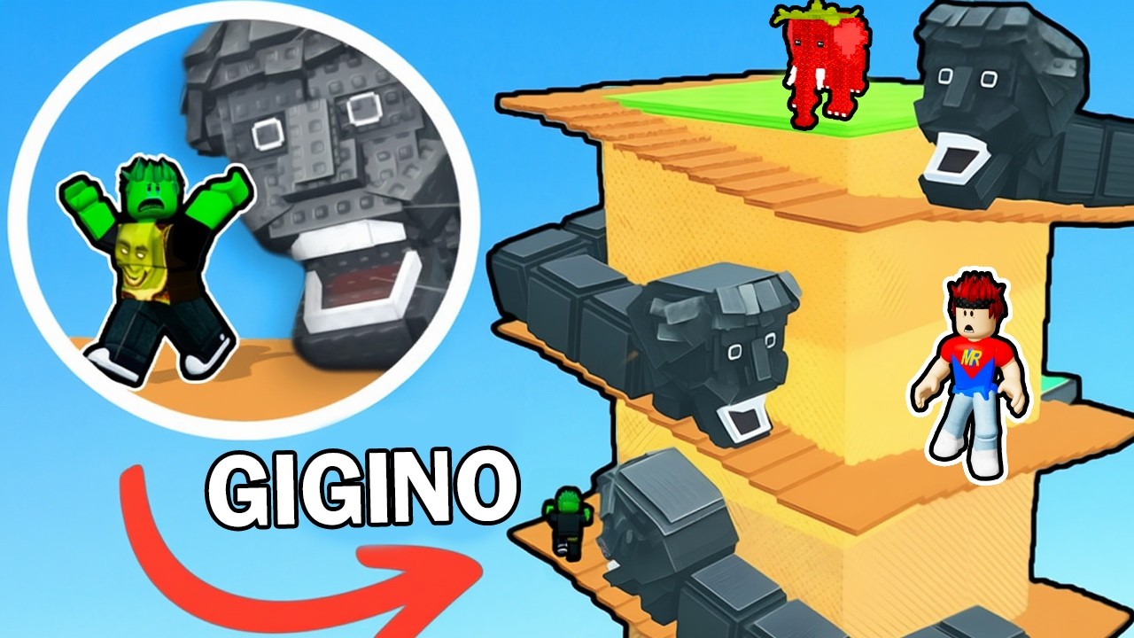 SCALIAMO SULLA TORRE DEL VERME 67 PER SALVARE i BRAINROT su ROBLOX..
