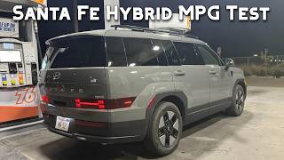 Hyundai Santa Fe Hybrid Real World Fuel Economy Test Hyundai Santa Fe Fuel Mileage