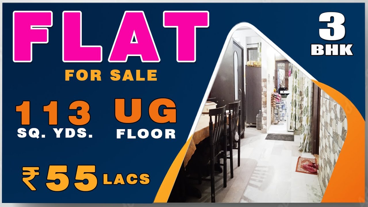 3BHK Flat for Sale in Zakir Nagar, Jamia Nagar, Okhla, New Delhi, 113