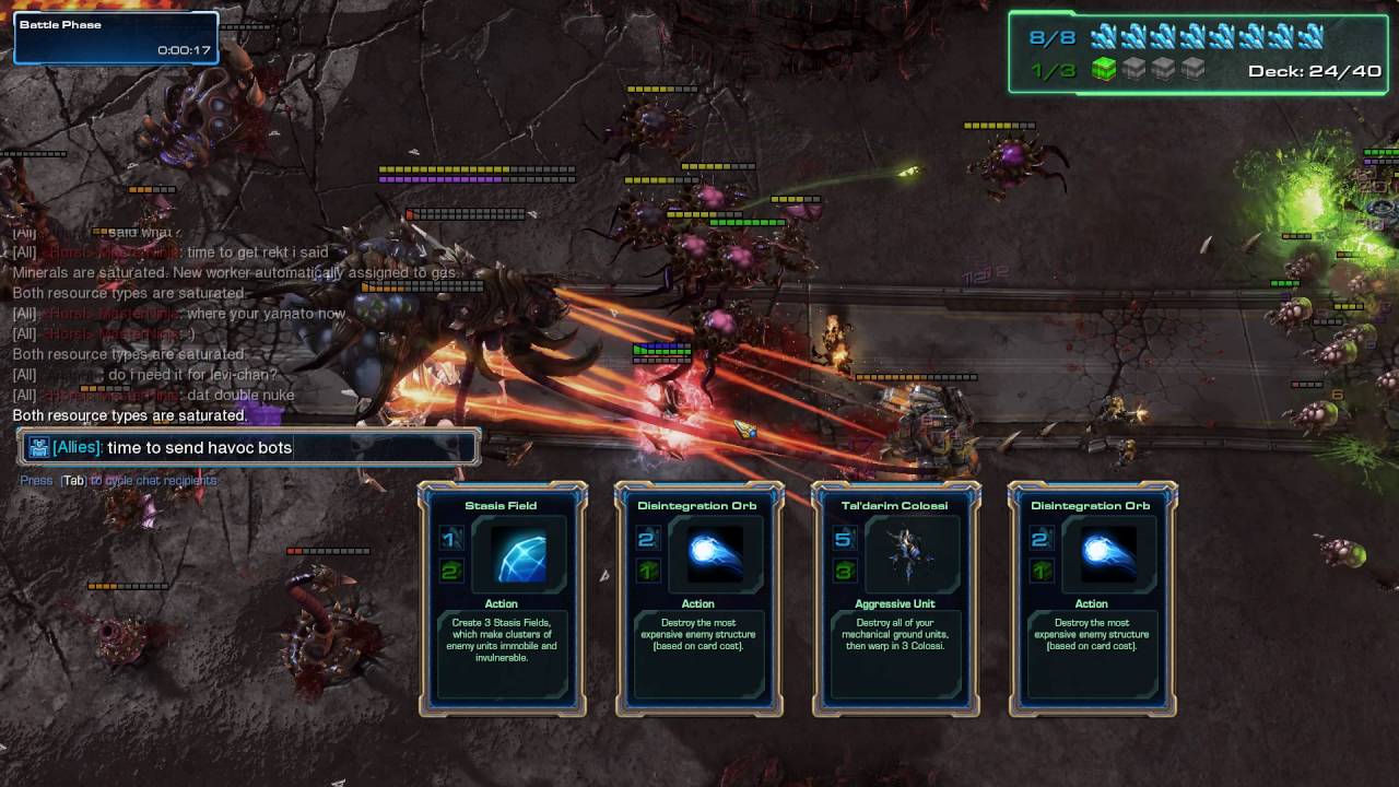 Starcraft 2 Battlefront Card Game LotV Protoss time to rq