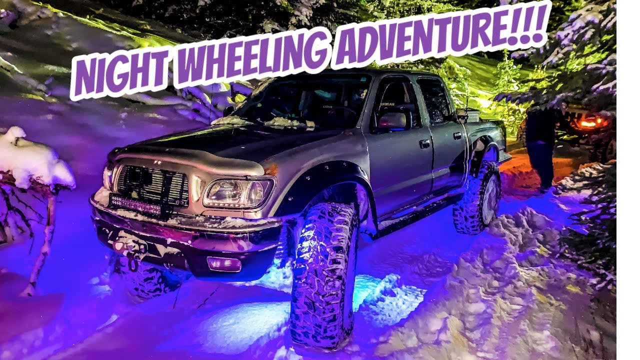 SNOW WHEELING NIGHT TIME ADVENTURE!!