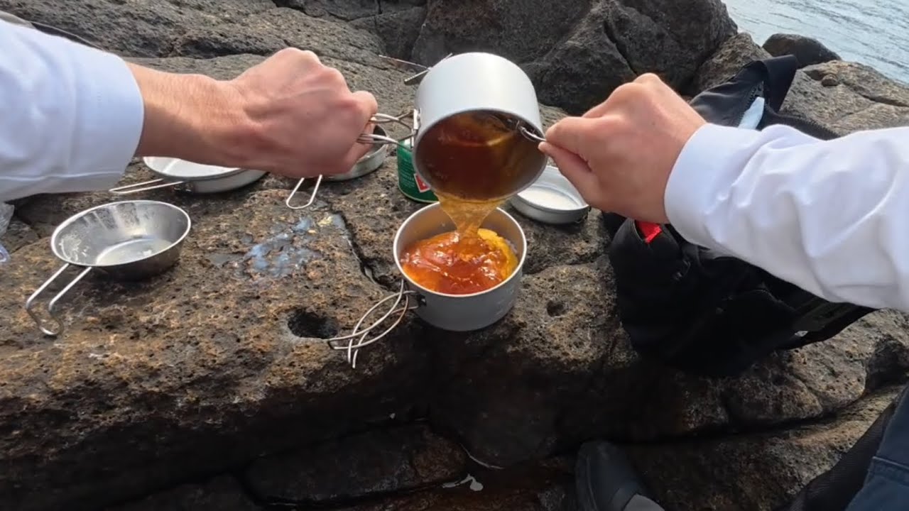 キャンプ飯　青物は不在みたい　お金かけないって楽しい