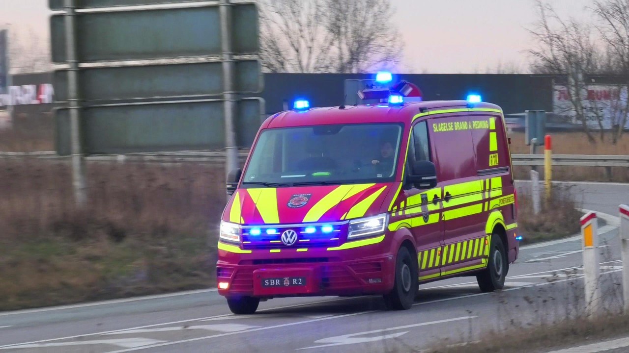 HOTELBRAND I SLAGELSE ST.KORSØR (R2) ST.SORØ (M4+S2) + POLITI & brandbil slagelse brand & redning