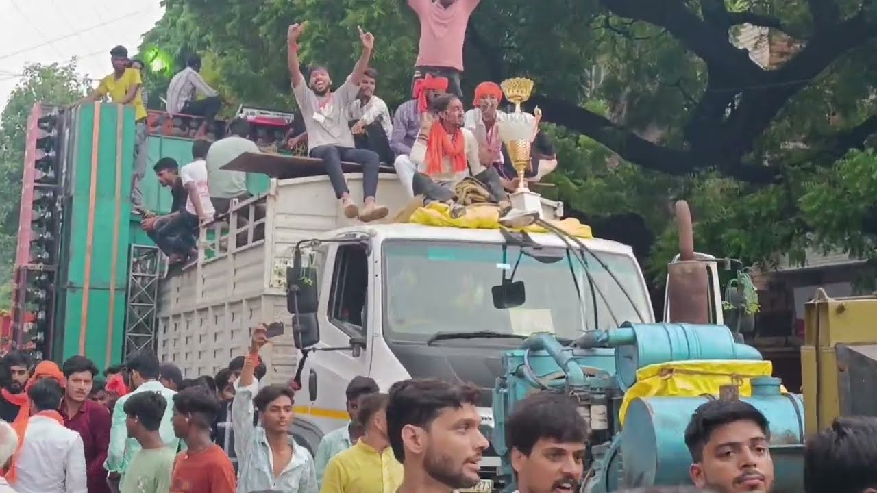 Rajan Dj Katehari Bajar Wale || full Competition Setup 🚩 Mahaveer puja Ballia