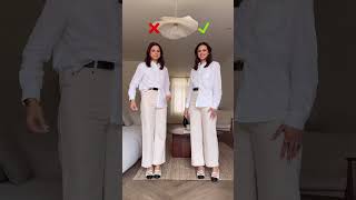 PERFECT ONE SIDE TUCK-IN with your shirt 😱💗🌸 Save & subscribe for #fashion #shorts Information