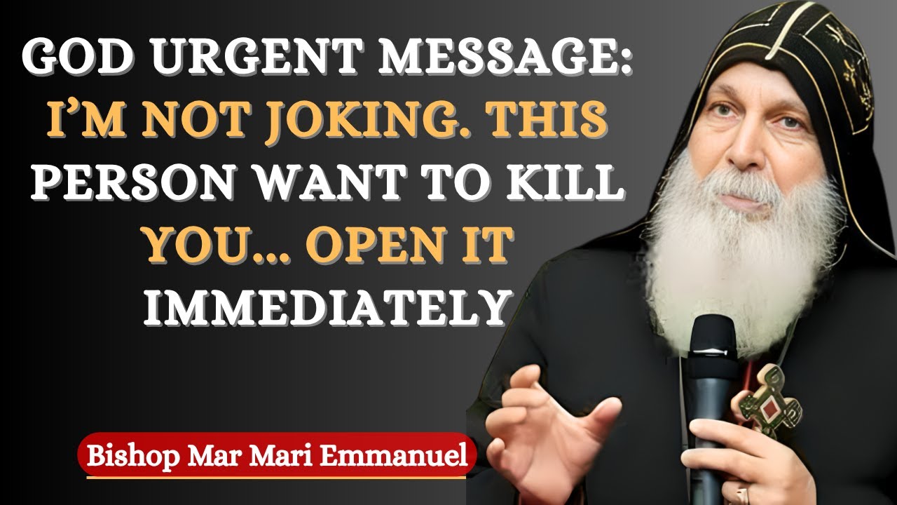 Бог говорит: «Я не шучу. Этот человек хочет убить тебя... Открой немедленно». | Епископ Мар Мари