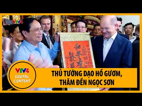 Video Thủ tướng Đức đi dạo hồ Gươm, thăm đền Ngọc Sơn | VTV4 - youtube