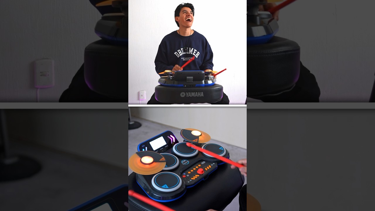 Testing the COSTCO’s kids drum set animal preset kit 🤣🥁🧸 