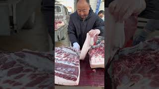 Download Lagu Raw Pork Cutting Street Food go Viral #viralvideo MP3