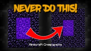 If You Build a Portal Like This, NEVER GO IN! Minecraft Creepypasta