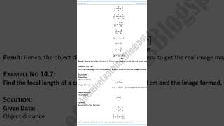 This ONE Formula Solves Lens Numericals 😲 | Class 10 Physics #shorts