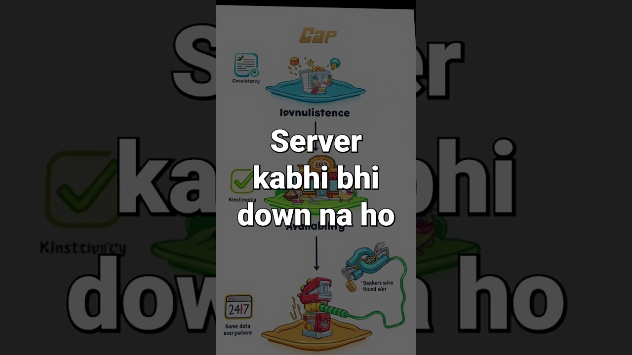 CAP Theorem in 1 Minute | CA, AP or CP?  Distributed Systems Simplified Hindi English