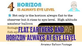 Flat Earth claim: Horizon is Always Eye Level and High Altitude Amateur Balloon footage shows flat @DearFrogPrince
