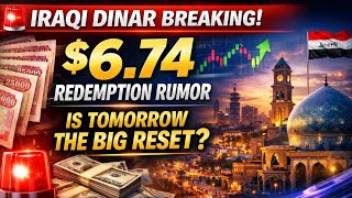 🚨 IRAQI DINAR BREAKING: $6.74 Redemption Rumor — Is Tomorrow the Big Reset? | IQD News 2026