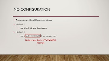 How to create temporary or throw-away emails in your email server.