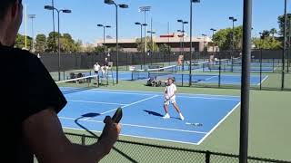 University of Nevada, Las Vegas men's tennis hosts the ITA tournament: Celebrating a final victory