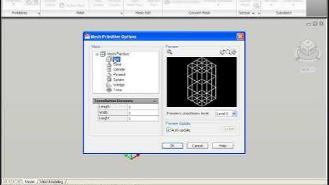 07. Mesh modeling (AutoCAD 2010)
